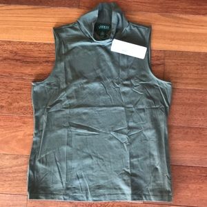 NEW LAUREN Ralph Lauren mock neck sleeveless - L